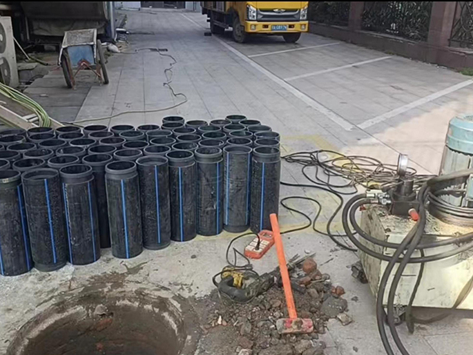 临高PE置换管厂家 DN315置换管 非开挖管短管置换